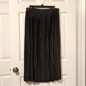 NWT A NEW DAY sparkly black midi skirt